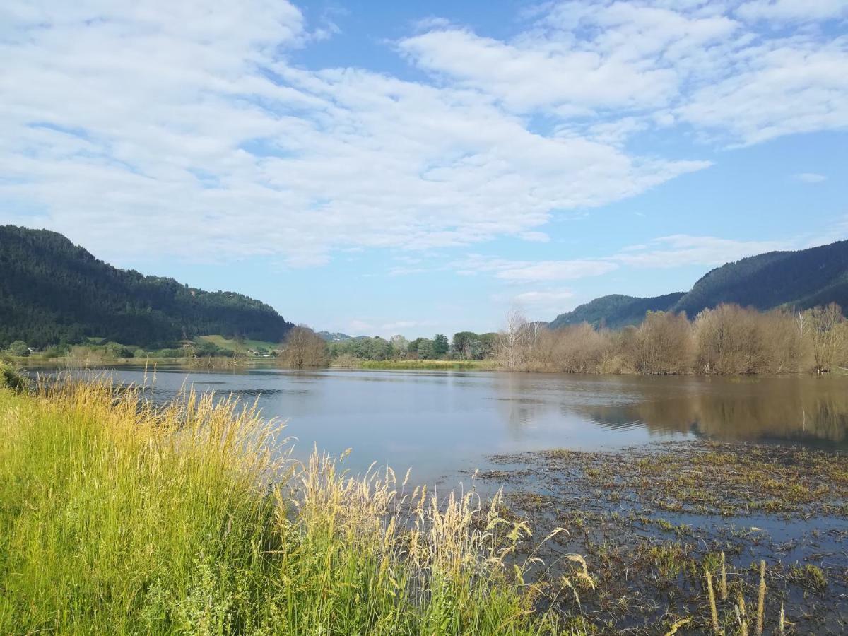 Ferienwohnung Resi Mit Traumhaftem Seepanorama Steindorf am Ossiacher See Exteriér fotografie